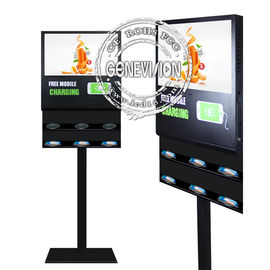 Stojak podłogowy Android Digital Signage 21,5 '' 5G Bezprzewodowy ekran LCD do ładowania telefonu komórkowego