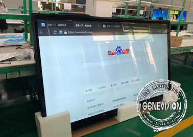 Super duży 100-calowy monitor LCD do montażu na ścianie z wejściem HDMI i portem USB Ekran dotykowy