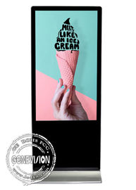 55-calowy kiosk z ekranem dotykowym, stojący odtwarzacz reklamowy LCD z systemem Android
