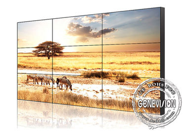 Stojak podłogowy Wyświetlacz LCD Monitor 55 cali 3x3 5,3 mm Panel Bezel Full Hd 1920 * 1080