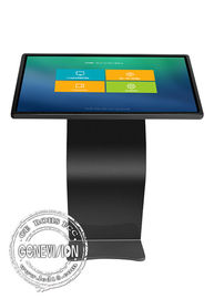 Czarny Windows 10 Interaktywny ekran dotykowy kiosk 55 cali z 5G na wystawę