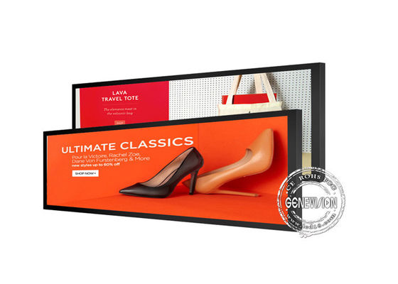 Android OS WIFI Ultra Wide Rozciągnięte wyświetlacze Półka Top Monitor reklamowy LCD 48,5-calowy panel IPS 700 nitów