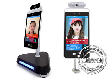 Alarm gorączki Kod zdrowia UE Termometr do rozpoznawania twarzy Smart Pass Ekran LCD Digital Signage