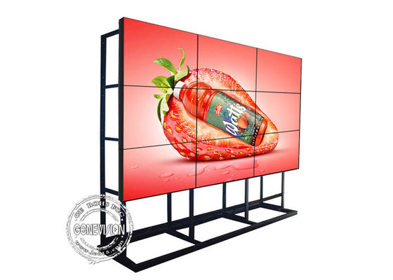 500cd / m2 4x4 55-calowa ściana wideo LCD ze stojakiem podłogowym