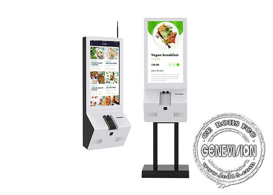 32-calowy PC I3 I5 Samoobsługowy kiosk do zamawiania z drukarką termiczną