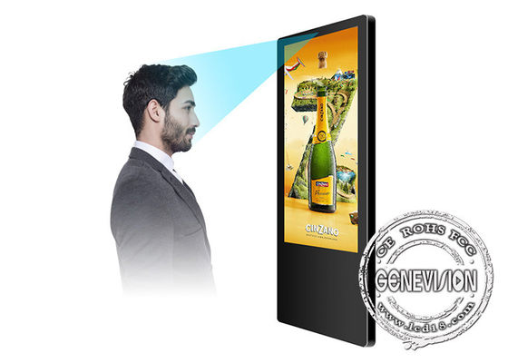 Ultra cienki ekran reklamowy Android Elevator z rozpoznawaniem twarzy
