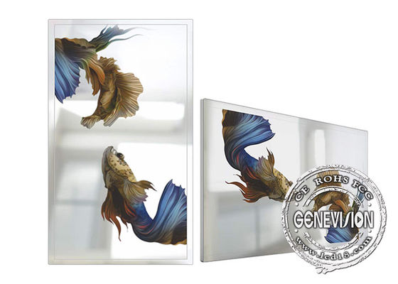 Wodoodporny czujnik ruchu 43-calowy wyświetlacz LCD Magic Mirror do łazienki