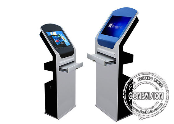 Klawiatura brajlowska Trackball Wbudowany 22-calowy kiosk z ekranem dotykowym PCAP z drukarką