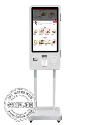 32-calowy ruchomy kiosk samoobsługowy z czytnikiem kart NFC