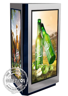 55-calowy zewnętrzny kiosk z cyfrowym oznakowaniem IP65 w trójkącie