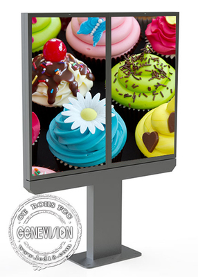 55-calowy podwójny ekran AIO LCD do nawigacji, Digital Signage Totem